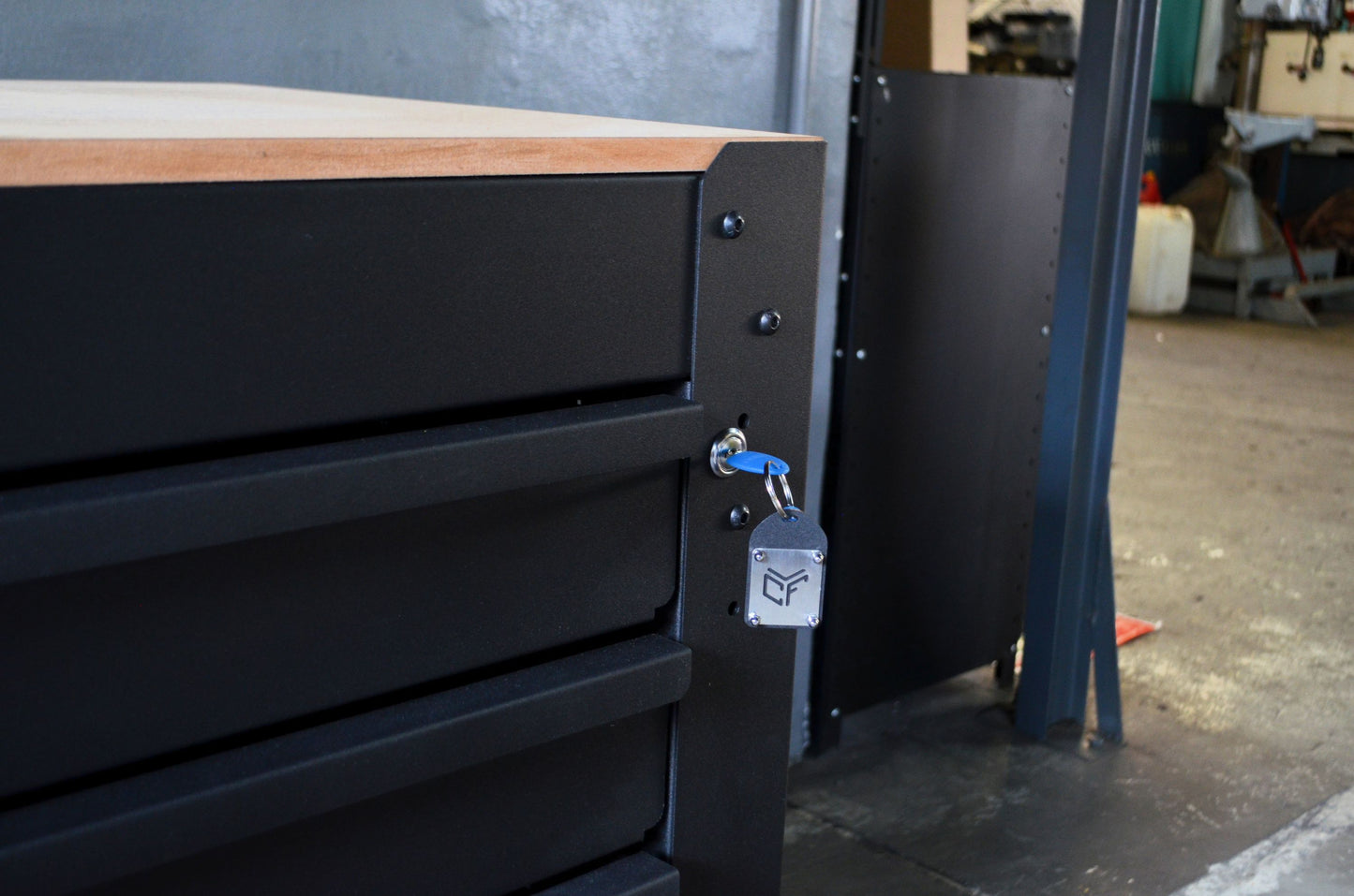 Steel Workbench (Assembled) with 4 Full Width Drawers