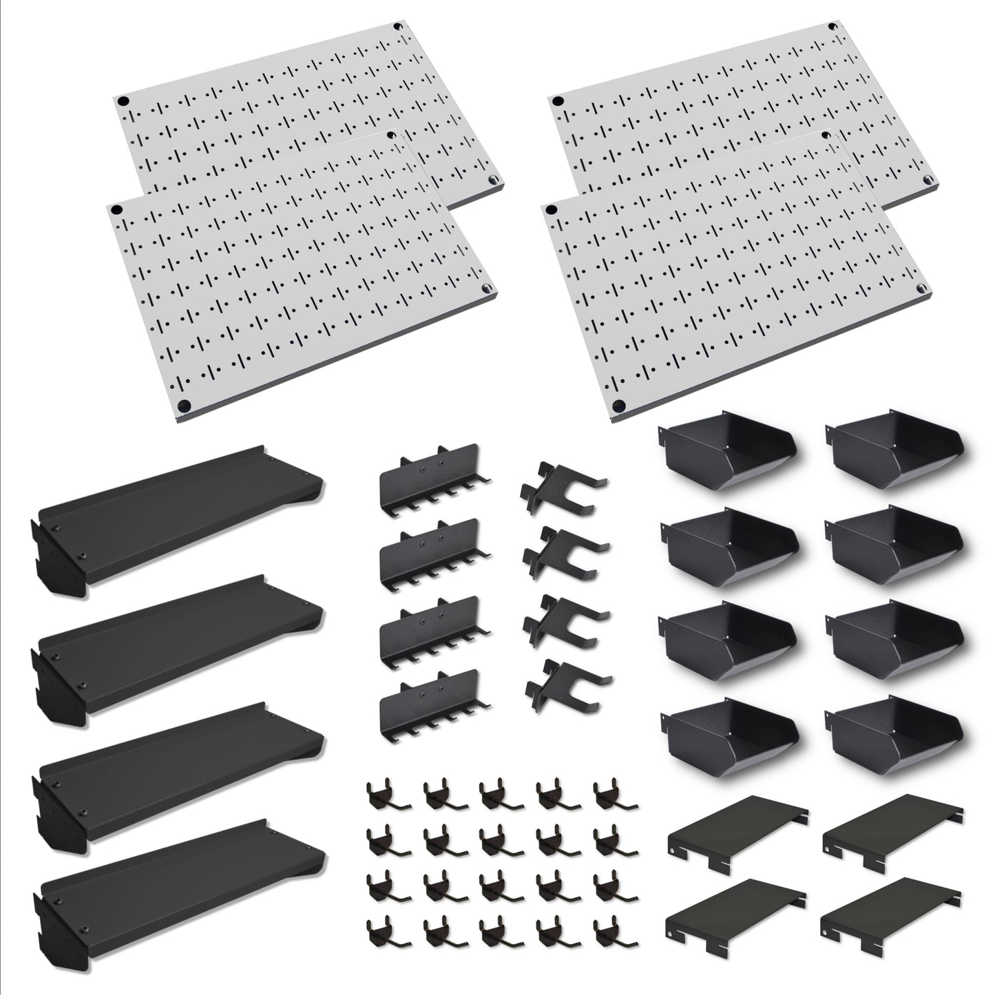 600x400 (QTY4) Pegboard and Accessory Pack