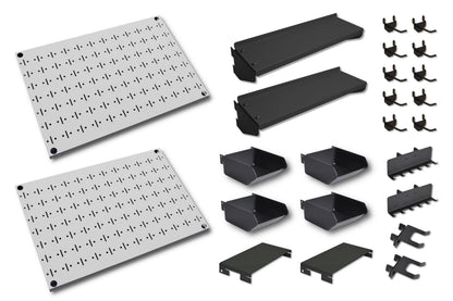 600x400 (QTY2) Pegboard and Accessory Pack