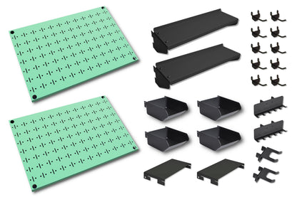 600x400 (QTY2) Pegboard and Accessory Pack