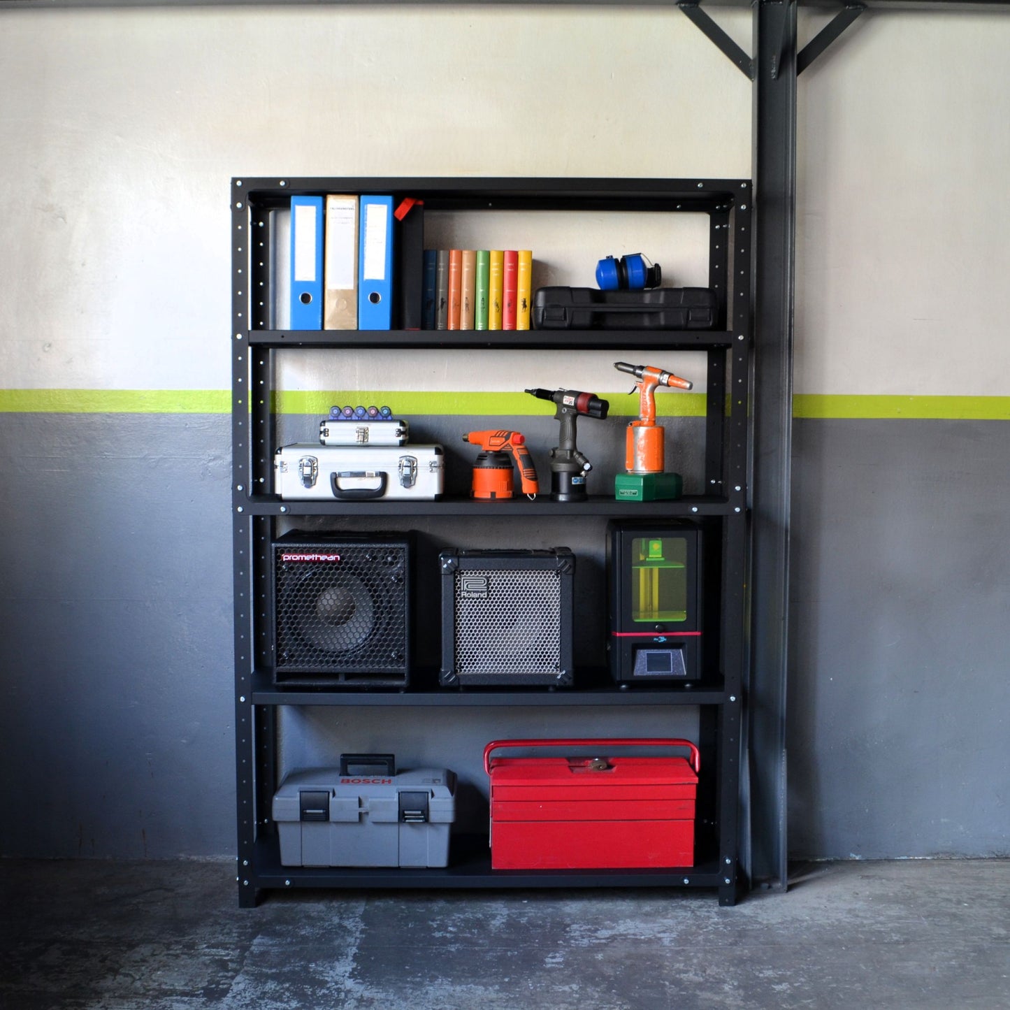 Powdercoated Steel Shelving 1800 mm Height