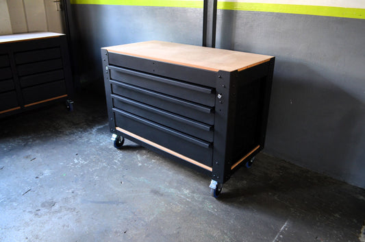 Steel Workbench (Assembled) with 4 Full Width Drawers